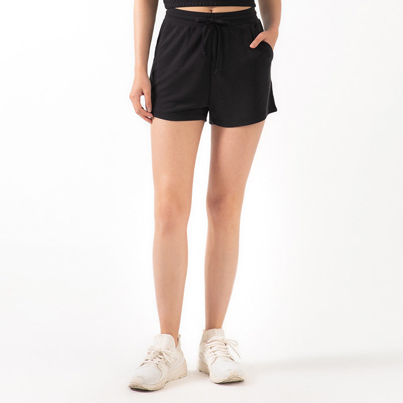 Lace Wide Loose Shorts Women HipsRunning Sports Fitness Fashion Casual Yoga Shorts - Feminine Flow