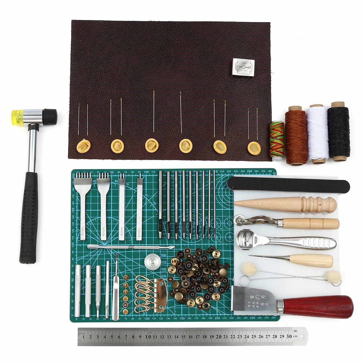 DIY Leather Tool Leather Tool Set Hand Stitched Diamond Cutting Craft Set