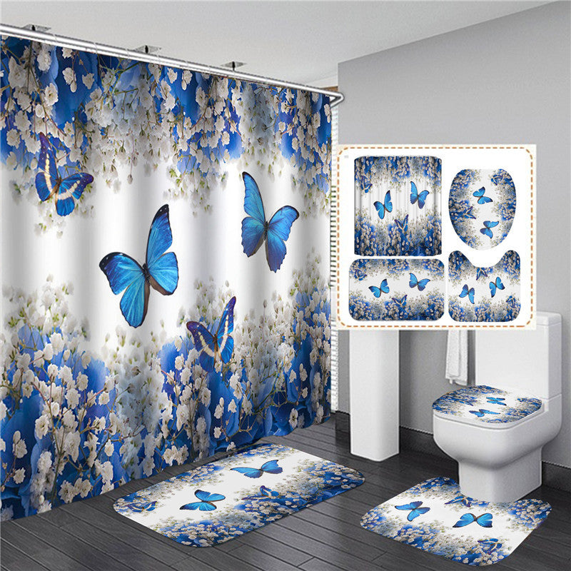 HD Digital Butterfly Hygienic Bathing Waterproof Cloth