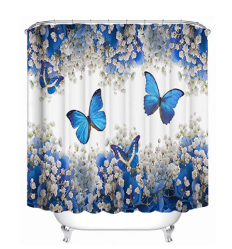 HD Digital Butterfly Hygienic Bathing Waterproof Cloth