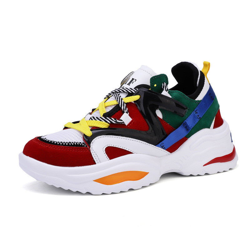 Chaussures respirantes pour hommes et femmes, chaussures de papa pour couples, chaussures de sport augmentées de Style coréen