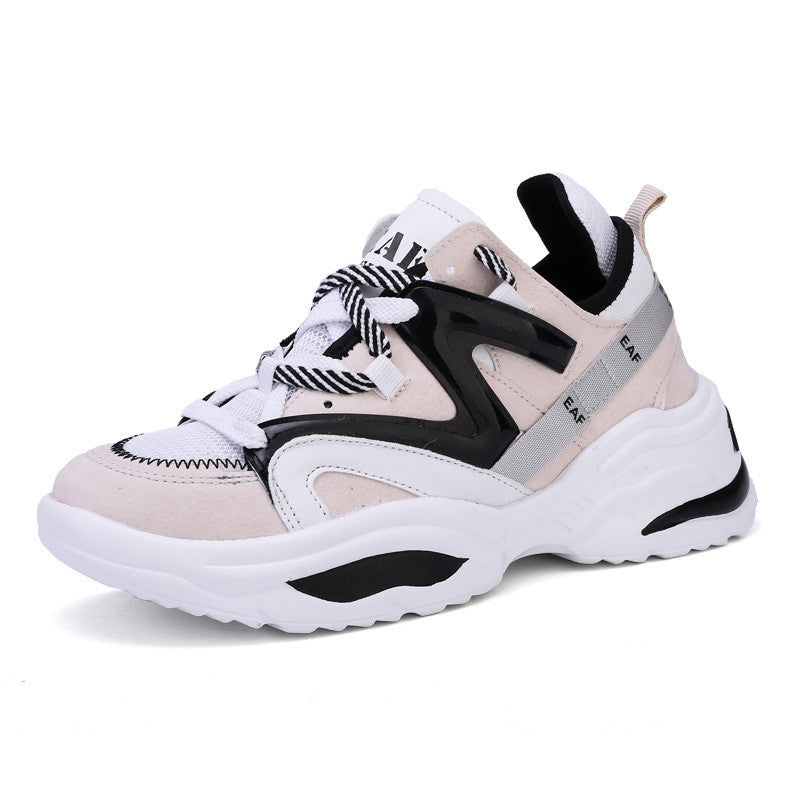 Chaussures respirantes pour hommes et femmes, chaussures de papa pour couples, chaussures de sport augmentées de Style coréen