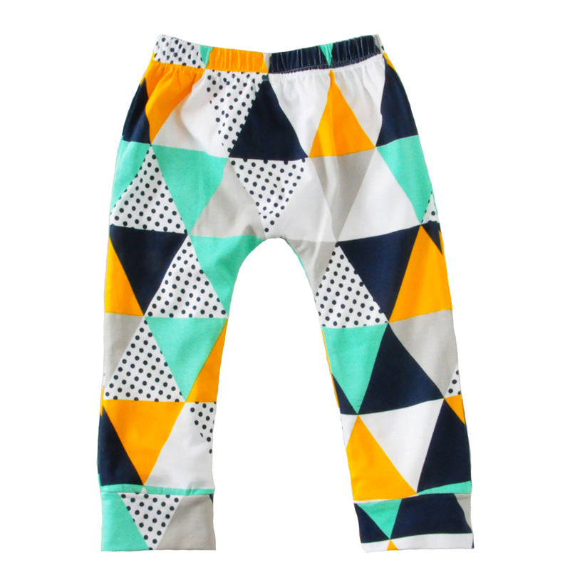 Professional Children's Boy Suit - Short-Sleeved T-Shirt and Geometric Pants