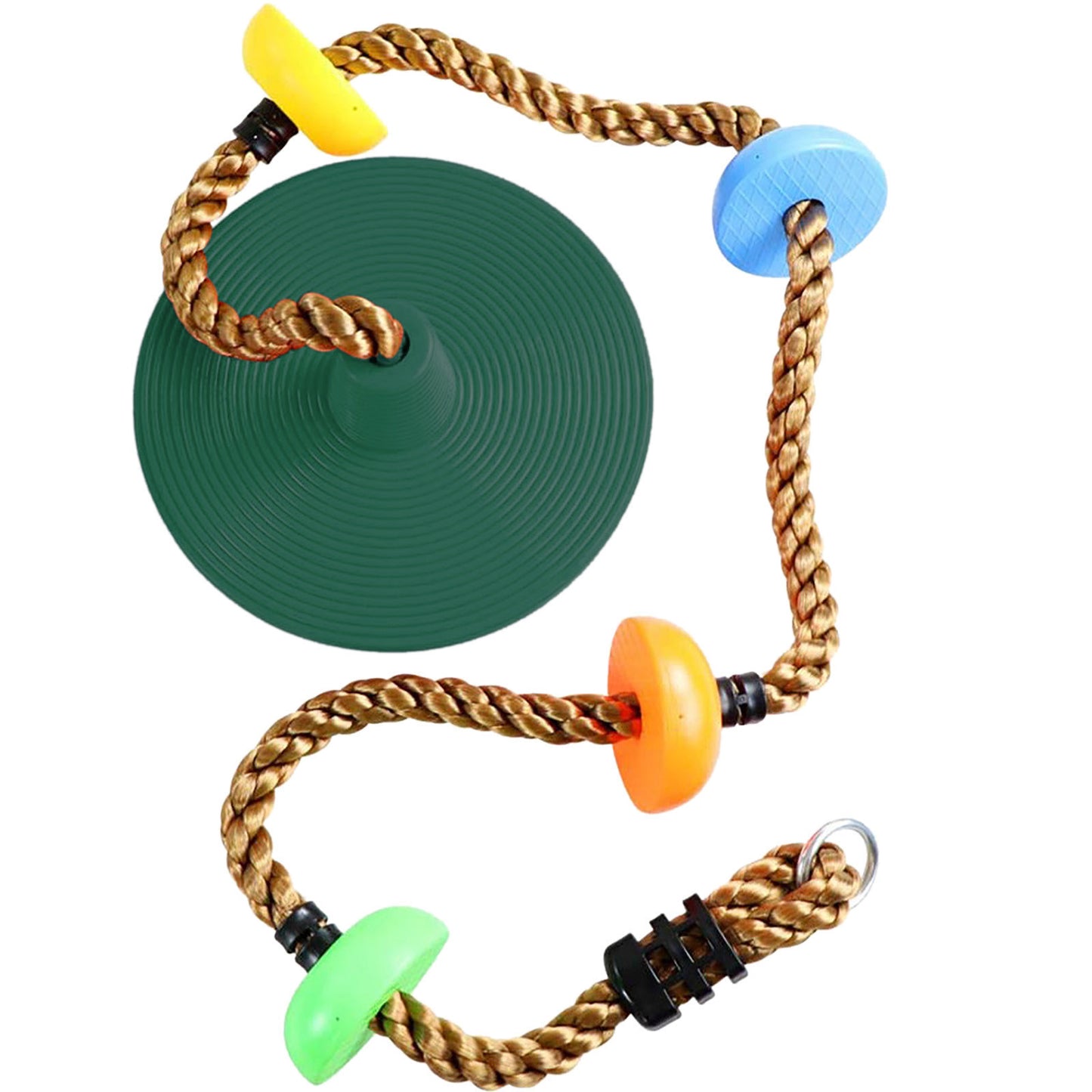 Kids Tree Swing Climbing Rope with Platforms Tree Swing Seat Outdoor Indoor Swings and Swing Set Accessories