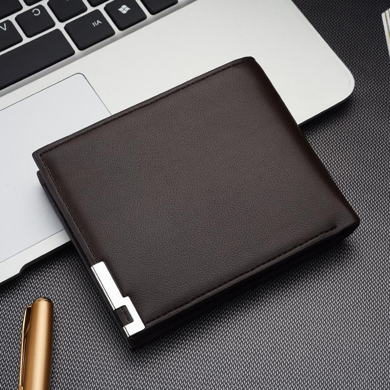 Petit portefeuille pour hommes porte-carte de mode portefeuille en cuir court pour hommes