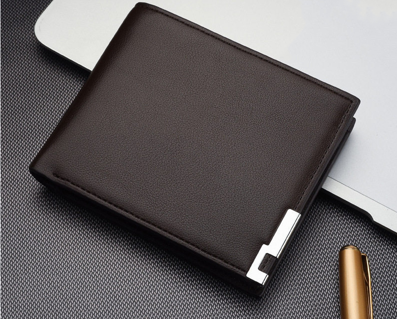 Petit portefeuille pour hommes porte-carte de mode portefeuille en cuir court pour hommes
