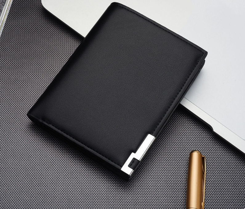 Petit portefeuille pour hommes porte-carte de mode portefeuille en cuir court pour hommes