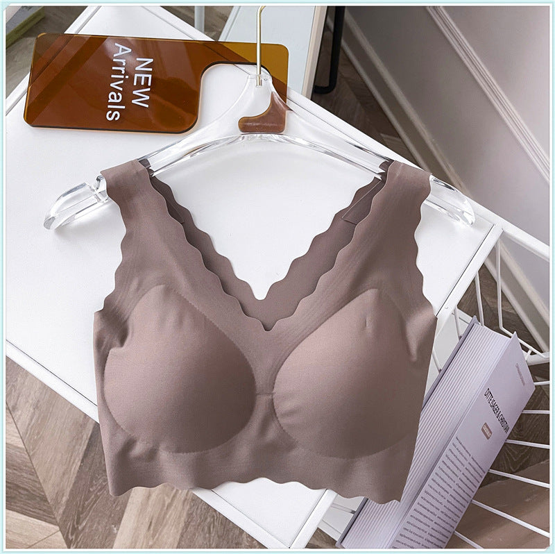 Underwear Women No Steel Ring Gather No Size Vest Seamless Bra