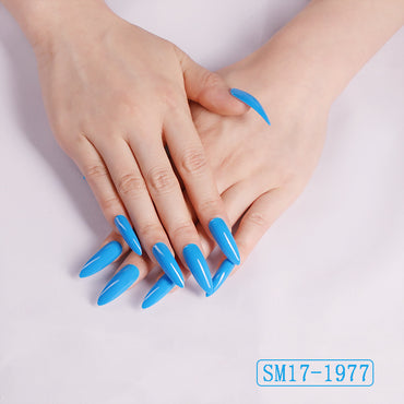 Professional Almond Nail Patches - SM17-P83 to SM17-2249 Collection | 3 Years Shelf Life Comfort