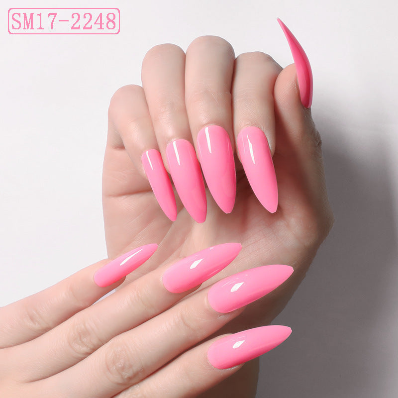 Professional Almond Nail Patches - SM17-P83 to SM17-2249 Collection | 3 Years Shelf Life Comfort
