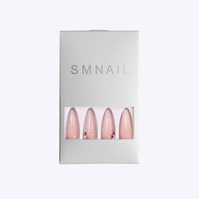 Ballet Coffin Press-On Nails - 5g SM14 Collection | 12 Colors Trapezoidal Design