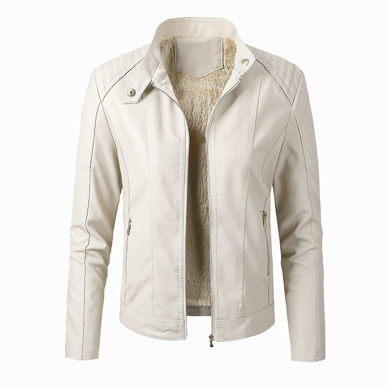 Nouveau Vestes en cuir pour femmes et vestes en velours mode PU dames vestes en cuir