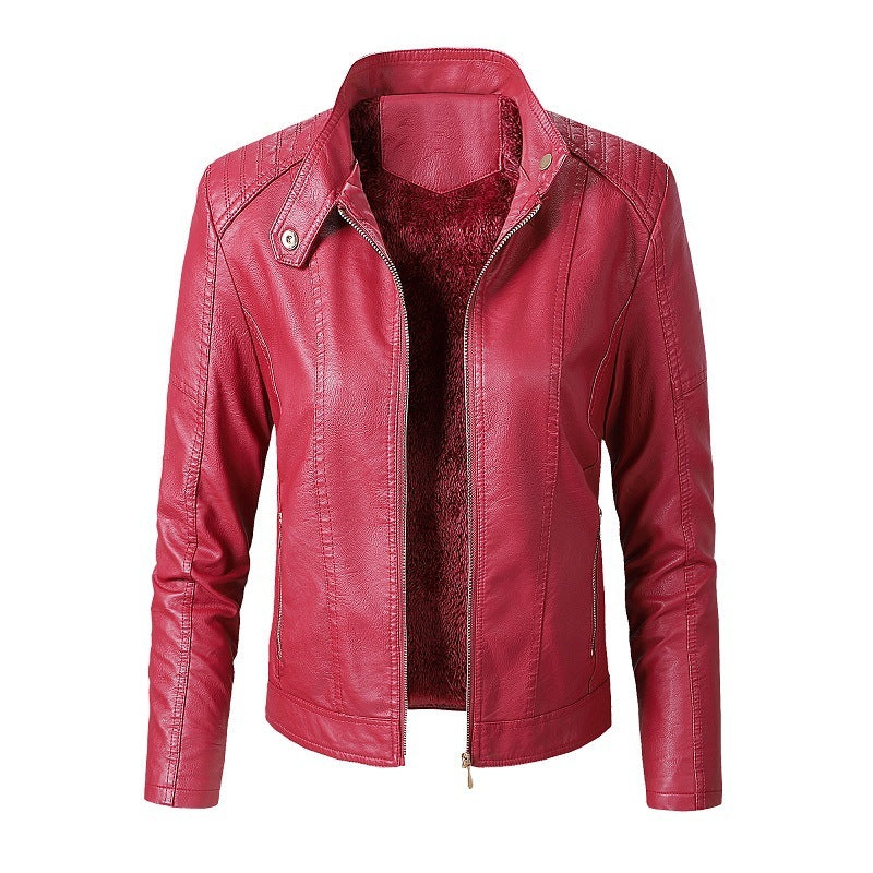 Nouveau Vestes en cuir pour femmes et vestes en velours mode PU dames vestes en cuir