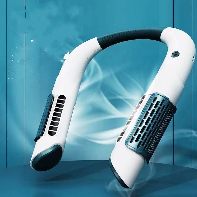 Neck Fan Mini Bladeless Fan USB Rechargeable Fan Mute Sports Fans for Home Outdoor Portable Hanging Fans Air Conditioning Coolers
