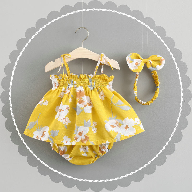 Baby Ny sommar Korean Princess Dress Baby Kjol Girl Dress Suit