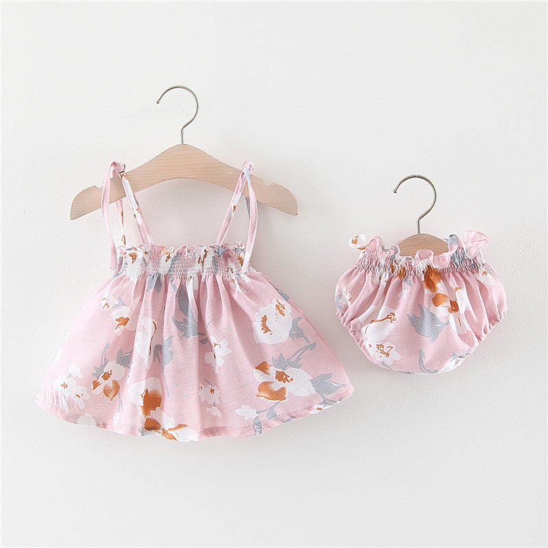 Baby Ny sommar Korean Princess Dress Baby Kjol Girl Dress Suit