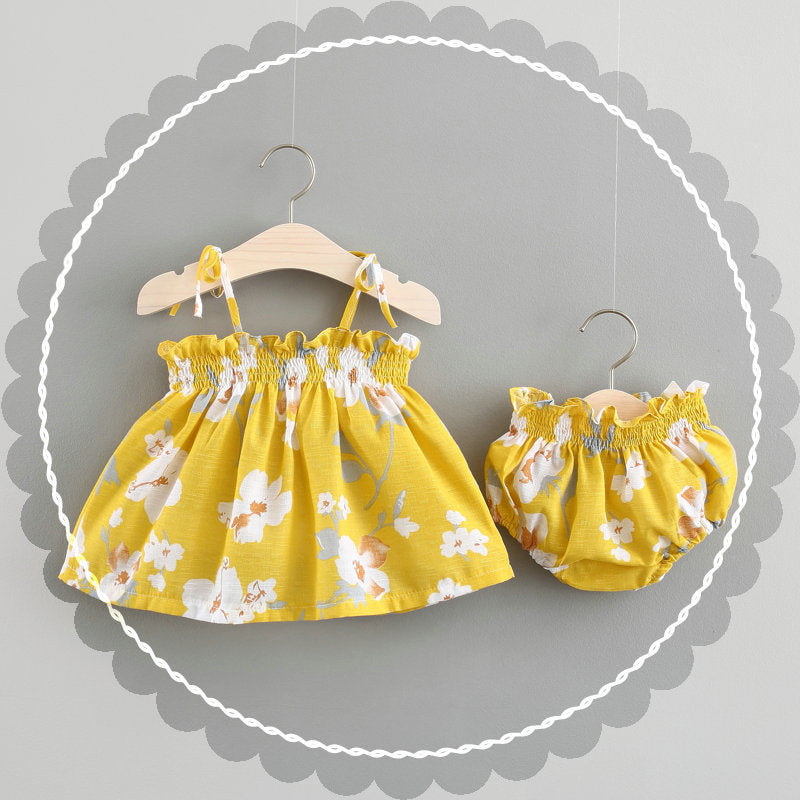 Baby Ny sommar Korean Princess Dress Baby Kjol Girl Dress Suit