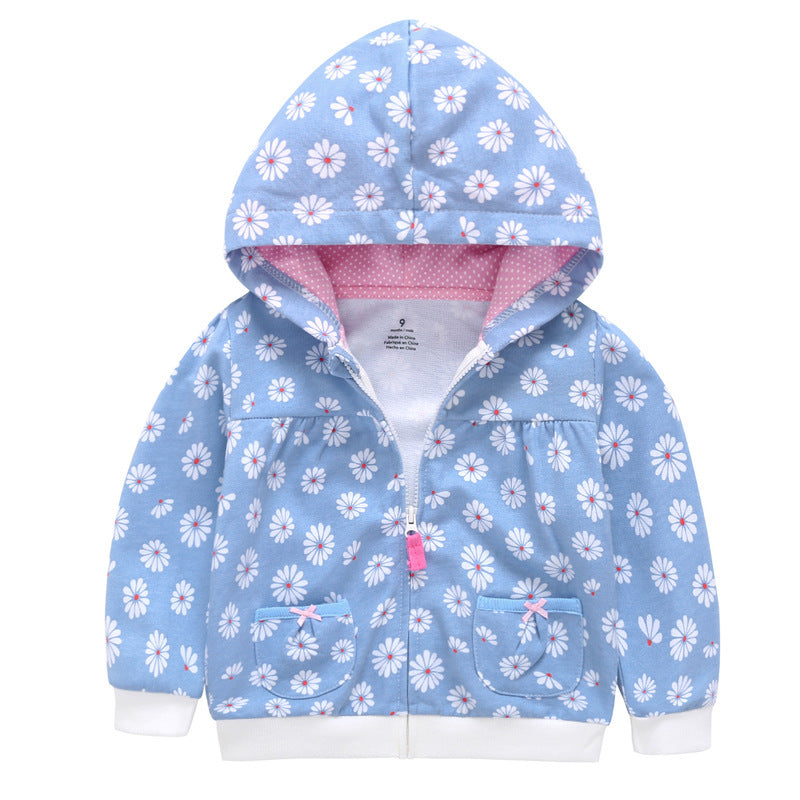 27Barn Småbarn Huvtröjor Pojkar Flickor Vårjacka Lilla Bebis Spädbarn Dinosuar Tecknad Huva Barn Söta Pojkar Ytterkläder Sweatshirt