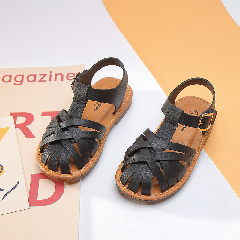 Chaussures de princesse romaine d'automne, chaussures rétro confortables et respirantes pour enfants et filles, nouvelle collection