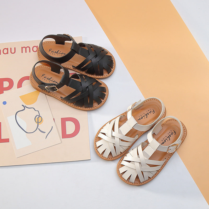 Chaussures de princesse romaine d'automne, chaussures rétro confortables et respirantes pour enfants et filles, nouvelle collection