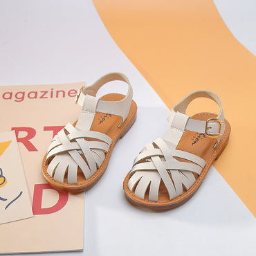 Chaussures de princesse romaine d'automne, chaussures rétro confortables et respirantes pour enfants et filles, nouvelle collection