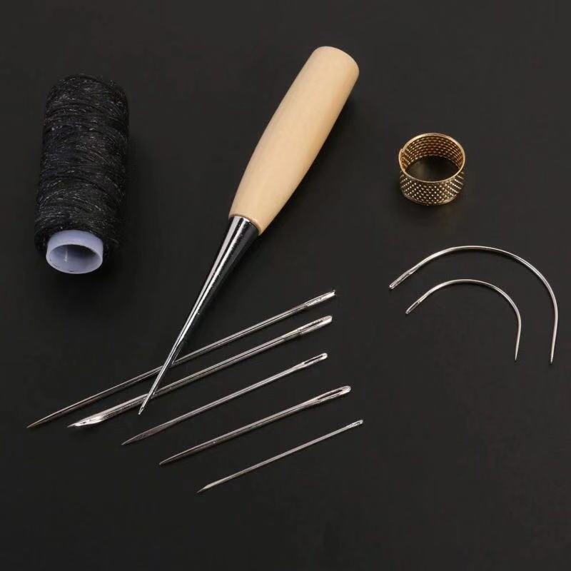 Leather Tool Set 4-piece Set DIY Leather Craft Hand-stitched Set