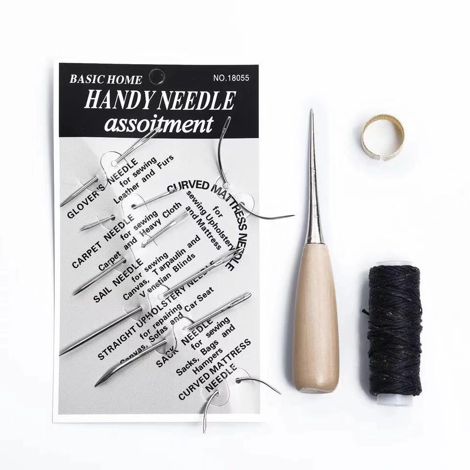 Leather Tool Set 4-piece Set DIY Leather Craft Hand-stitched Set