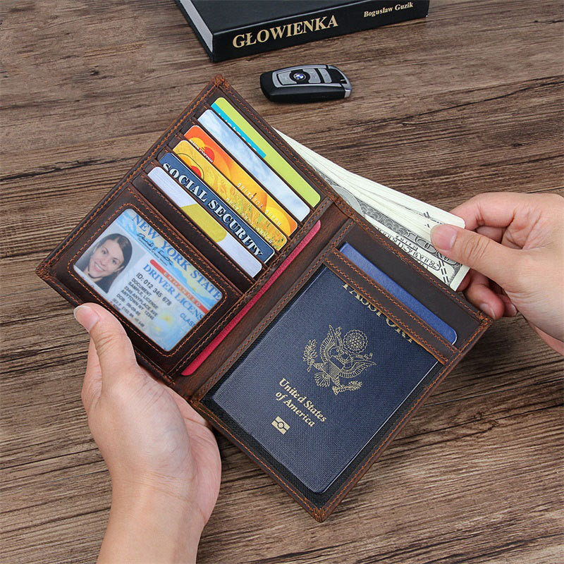 Étui à cartes portefeuille de voyage multifonctionnel