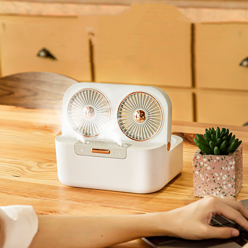 New Double Fan Blade Double Spray Fan Humidifying and Cooling Air Cooler