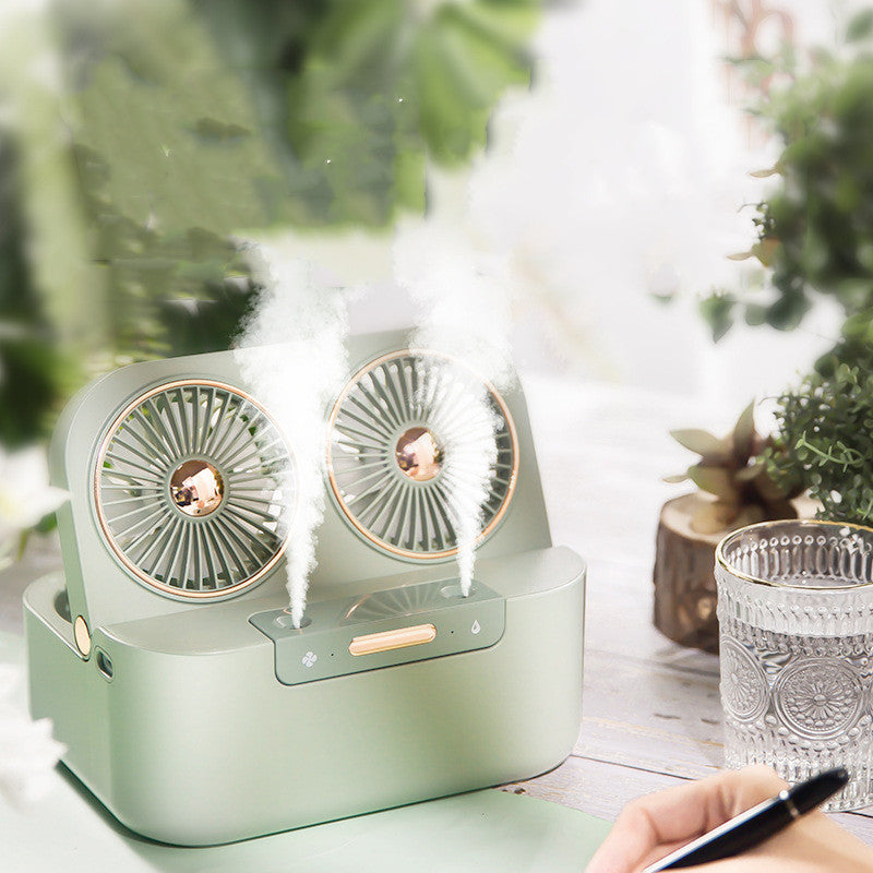 New Double Fan Blade Double Spray Fan Humidifying and Cooling Air Cooler