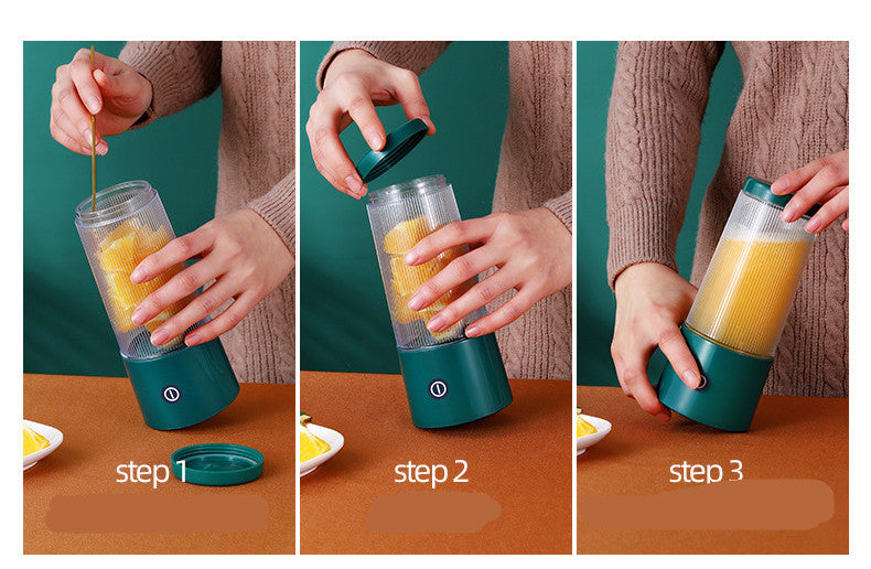Uppladdningsbar bärbar juicerkopp Liten bärbar fruktjuicemaskin