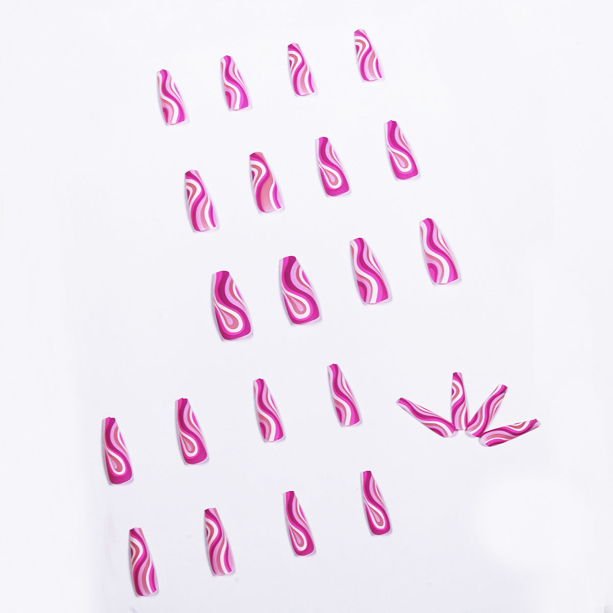 Professional Detachable Artistic Nails - 24 Pieces Plus Glue | Wearable Finished Fake Nails