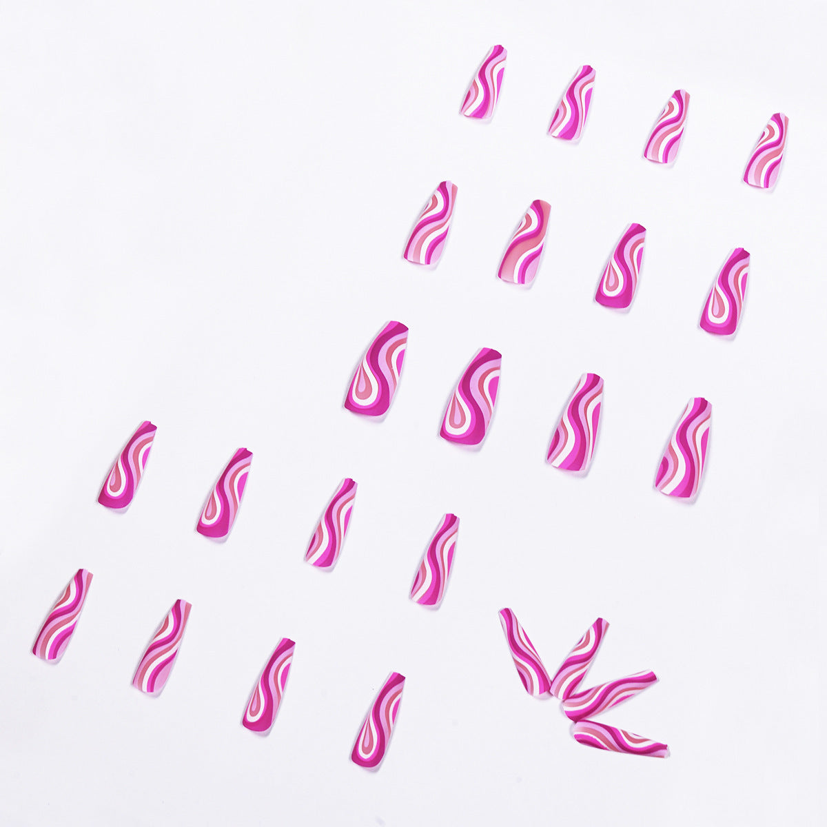 Professional Detachable Artistic Nails - 24 Pieces Plus Glue | Wearable Finished Fake Nails