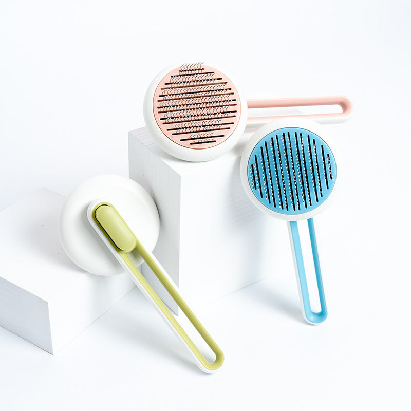 Pet Hair Remover Brush - Automatic Massage Comb for Cats & Dogs