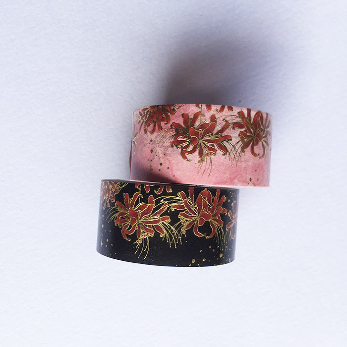 Japanese Style Paper Tape Flower-Shaped Decorative Lipstick Scrapbooking Diary Sticker Label