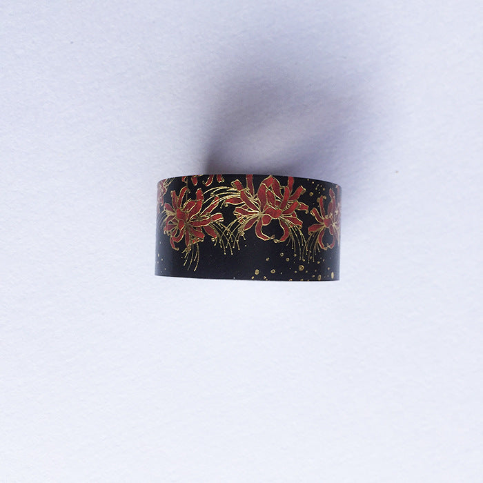 Japanese Style Paper Tape Flower-Shaped Decorative Lipstick Scrapbooking Diary Sticker Label
