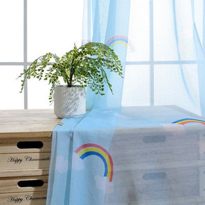 Rainbow barn pojkar och flickor sovrum Den mörkläggningsgardin tyg