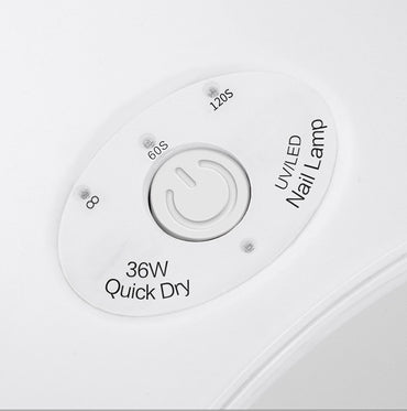Professional 36W UV/LED Nail Lamp - 120x190x75mm | 12 LEDs 365+395nm USB