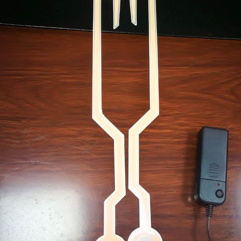 Hjälm Motorcykel Light Riding Signal Strip Blinkande Slitstark Kit Bar Diy Hjälm Led Strip Reflektor Kallljusfilm