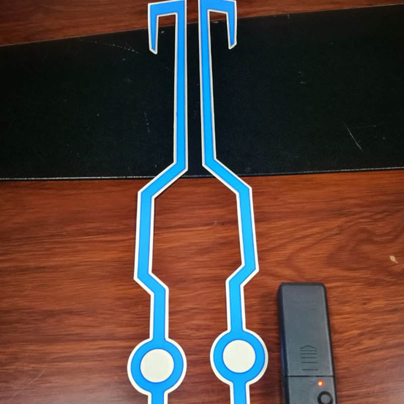 Hjälm Motorcykel Light Riding Signal Strip Blinkande Slitstark Kit Bar Diy Hjälm Led Strip Reflektor Kallljusfilm