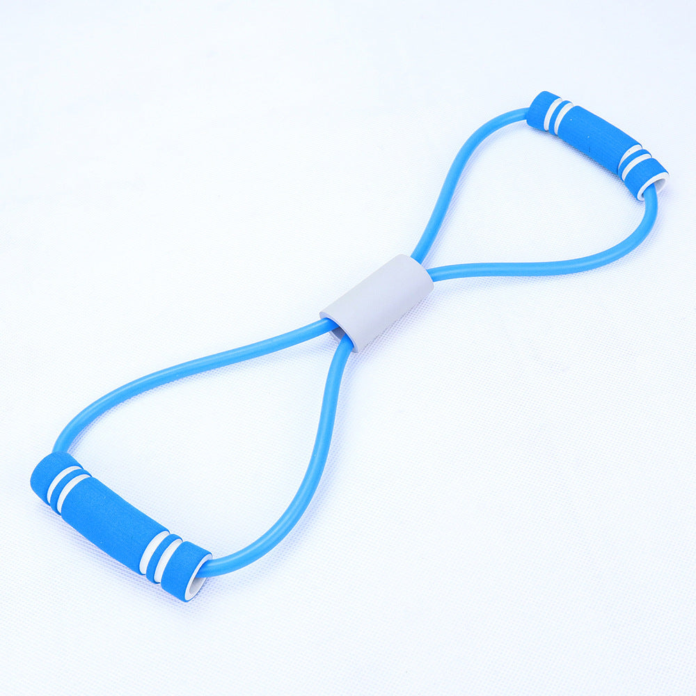 Natural Latex Foot Pedal Elastic Pull Rope with Handle - Professional Fitness Equipment & Bodybuilding Expander