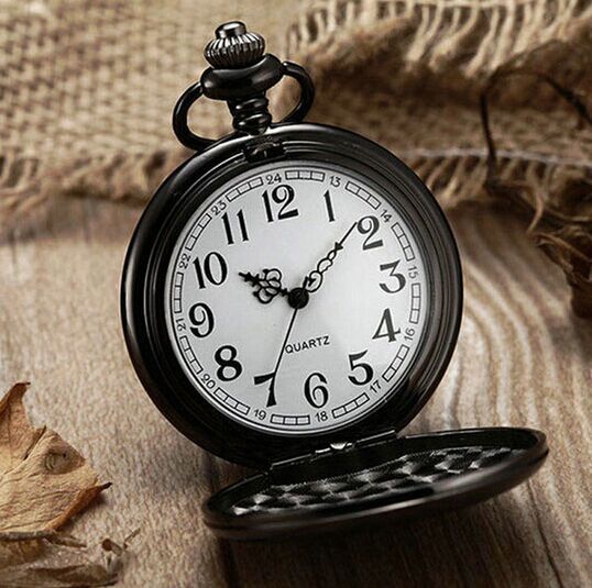Retro Bronze Steampunk Quartz Pocket Watch Stainless Steel Chain Necklace 30cm For Men For Women With Gift Box - Vintage Intricate Elegant Unisex
