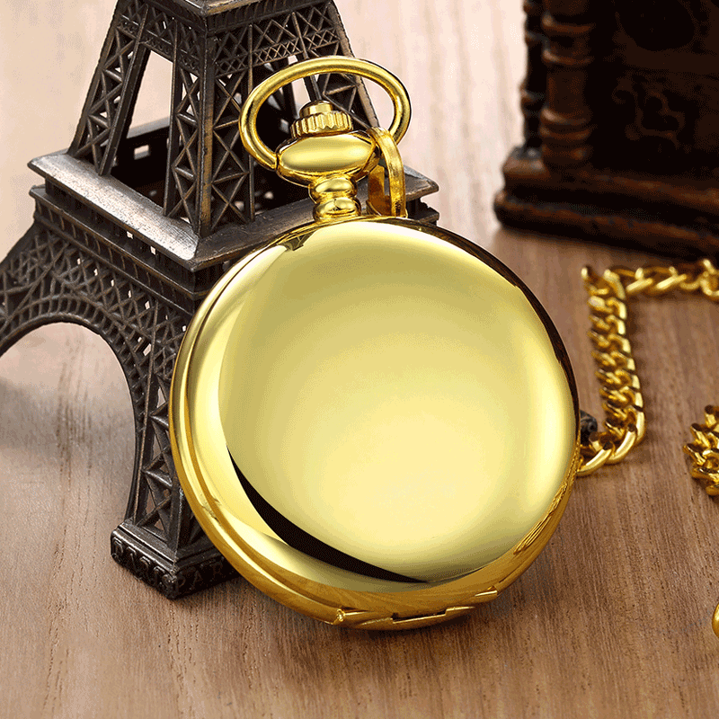 Retro Bronze Steampunk Quartz Pocket Watch Stainless Steel Chain Necklace 30cm For Men For Women With Gift Box - Vintage Intricate Elegant Unisex