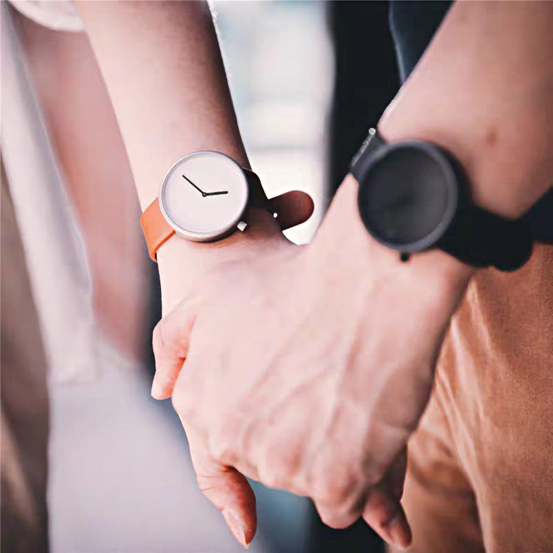 Montres unisexes simples pour hommes et femmes