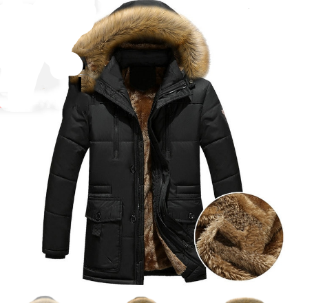 Parka en duvet pour homme, veste d'hiver, manteau à capuche
