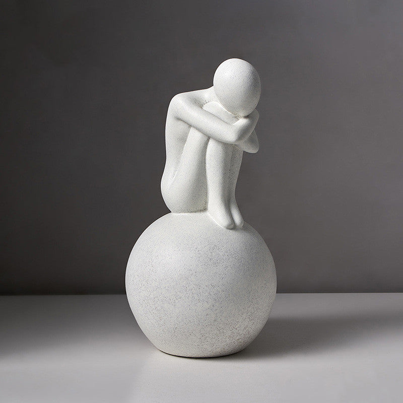 Statue d'amour abstraite, décoration nordique pour salon, décoration de maison, Sculpture d'art moderne, décoration de pièce esthétique