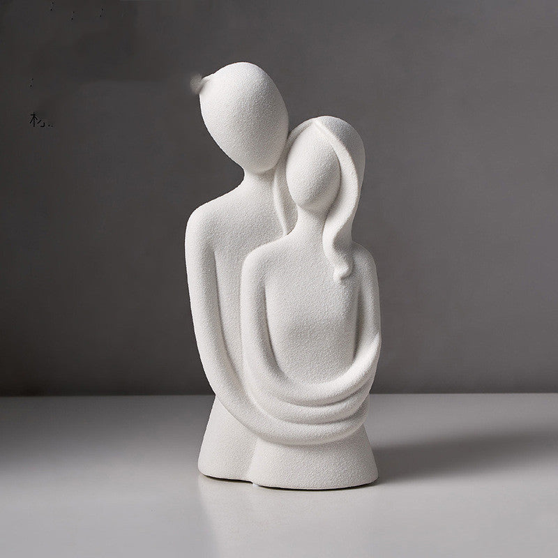 Statue d'amour abstraite, décoration nordique pour salon, décoration de maison, Sculpture d'art moderne, décoration de pièce esthétique