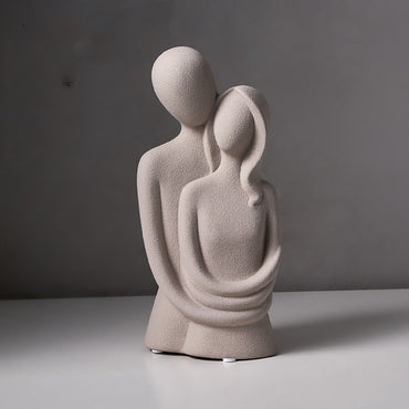 Statue d'amour abstraite, décoration nordique pour salon, décoration de maison, Sculpture d'art moderne, décoration de pièce esthétique