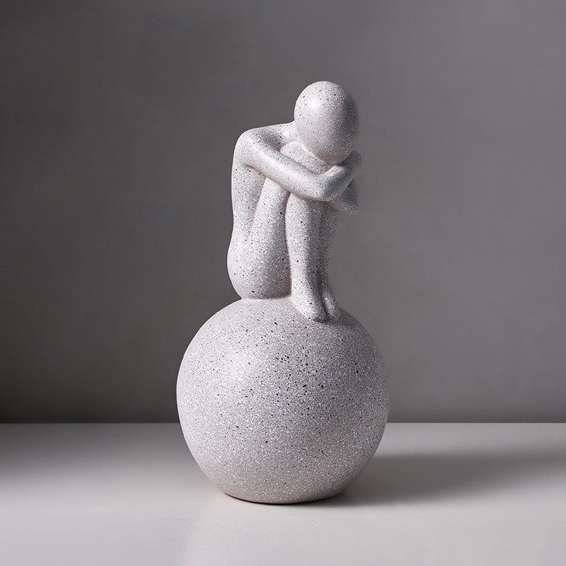 Statue d'amour abstraite, décoration nordique pour salon, décoration de maison, Sculpture d'art moderne, décoration de pièce esthétique