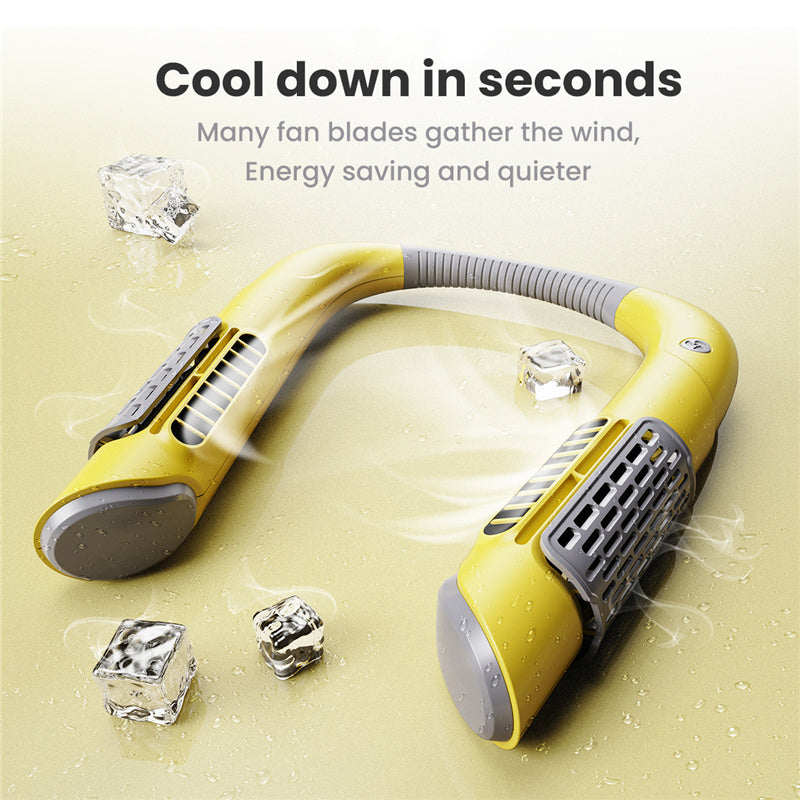 Neck Fan Mini Bladeless Fan USB Rechargeable Fan Mute Sports Fans for Home Outdoor Portable Hanging Fans Air Conditioning Coolers